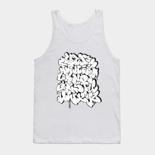 Graffiti ABC - Alphapet Series #1 - Bubbles - white Tank Top